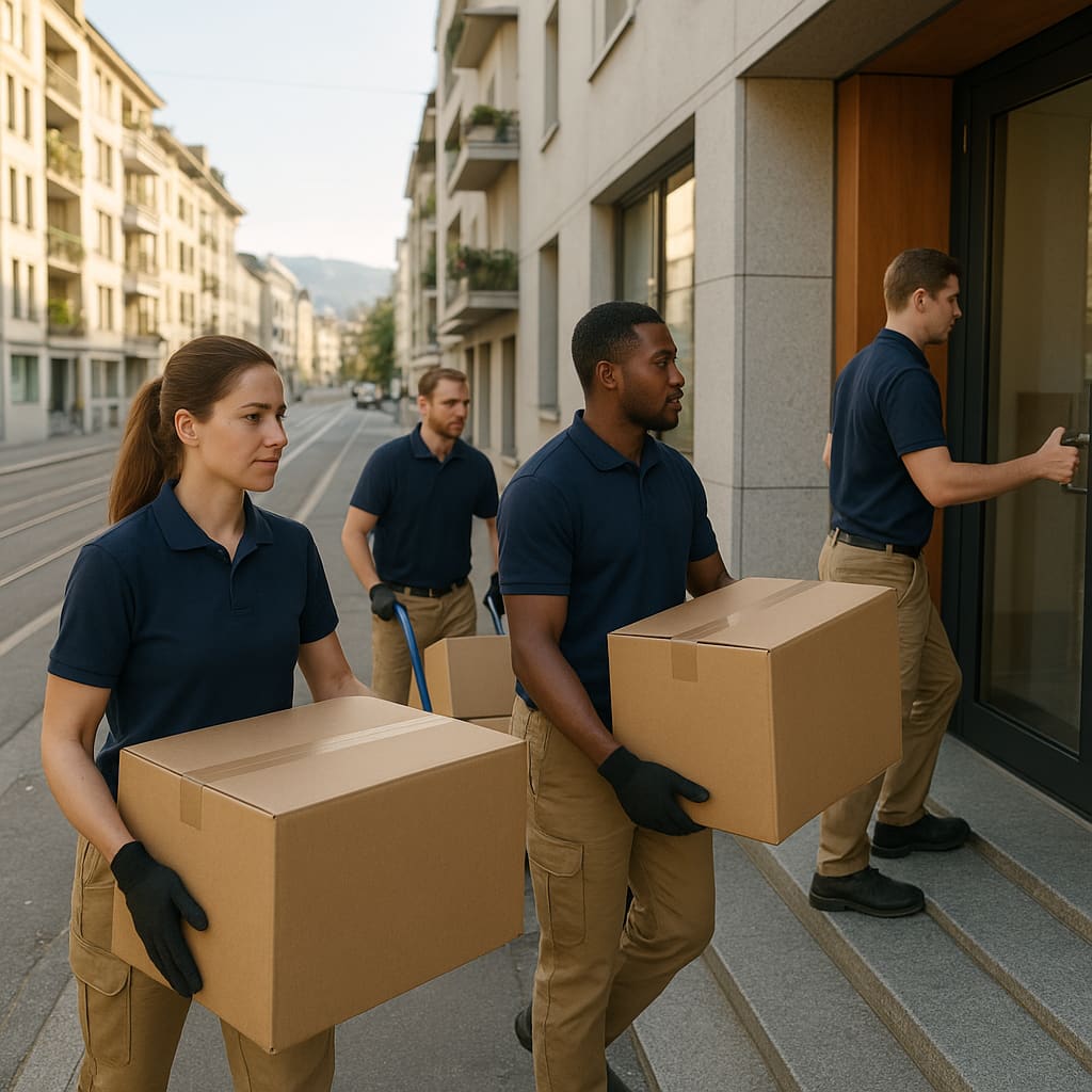 Professionelles Umzugsteam in Zürich